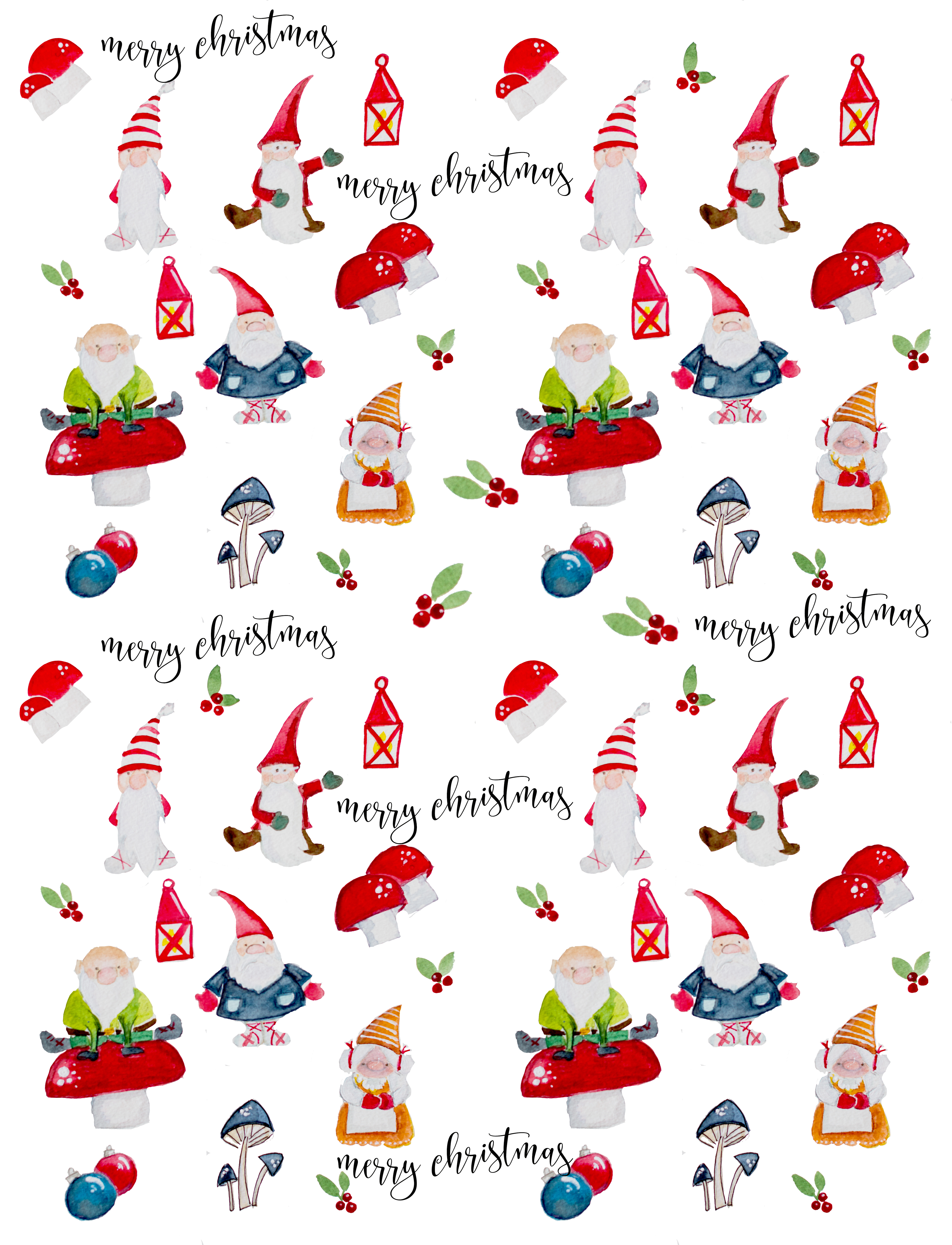 free printable christmas gift wrap